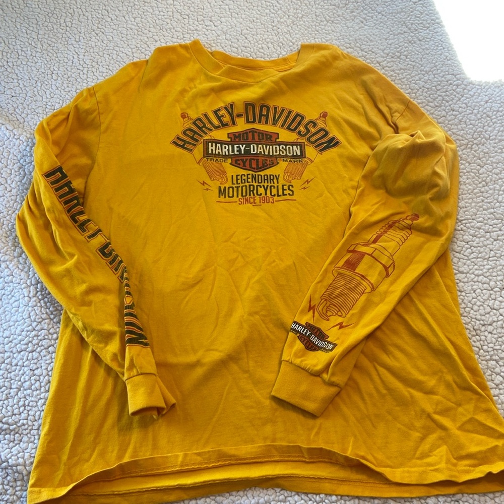Yellow HD longsleeve tee